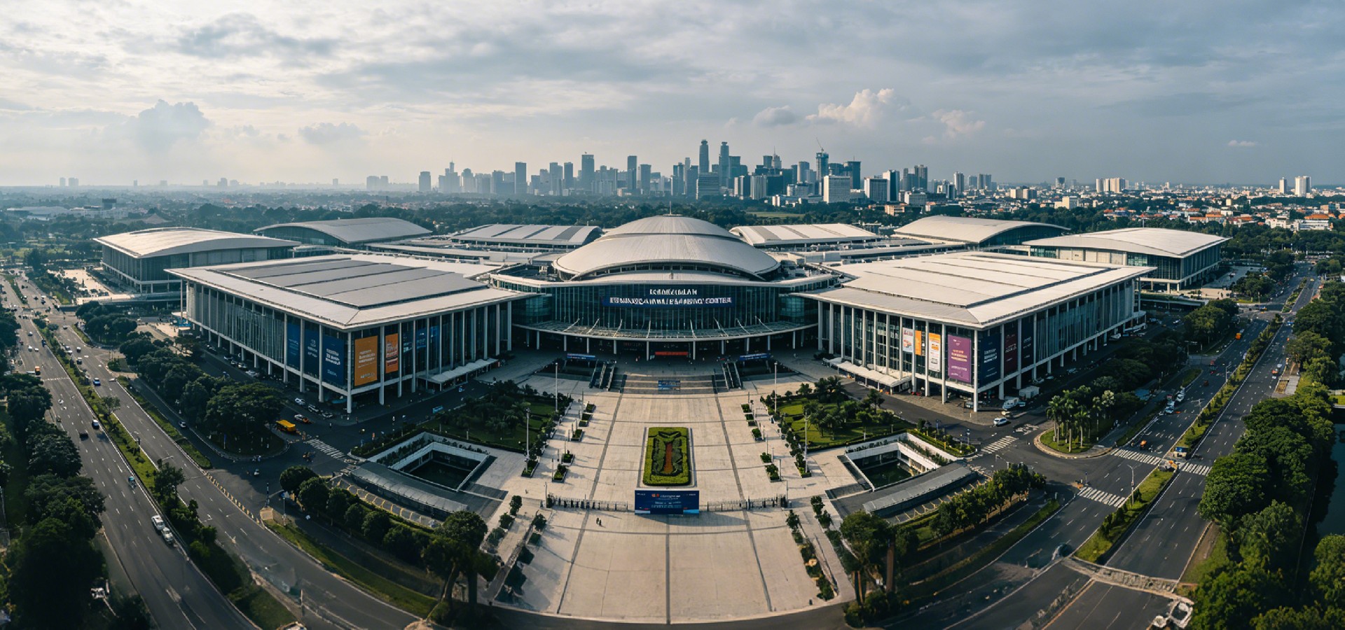 Jakarta International Expo Kemayoran Aerial View